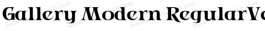 Gallery Modern RegularVersion字体转换